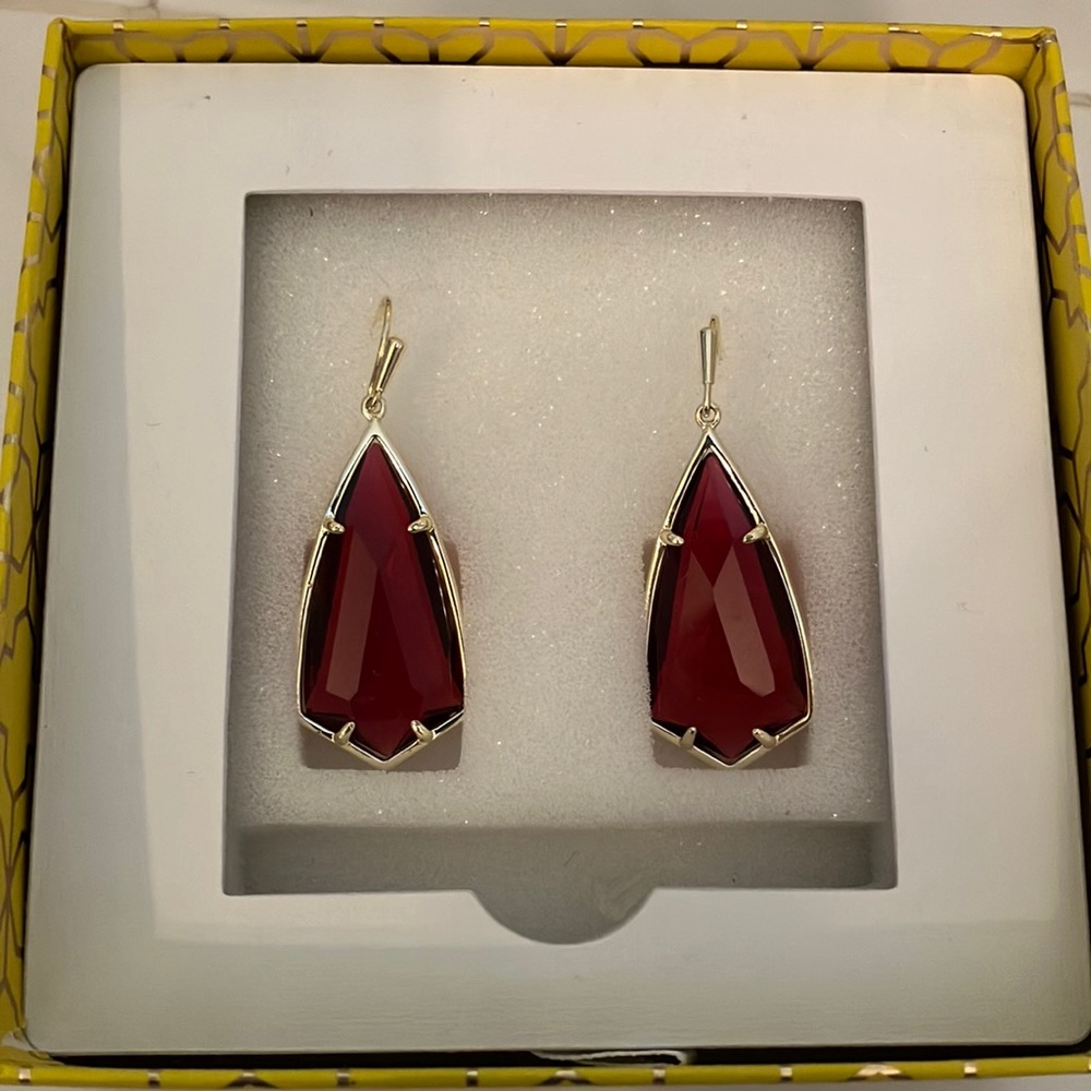 Kendra Scott Carla gold berry glass earrings
